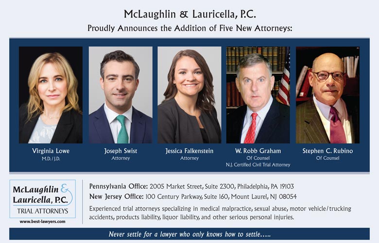 Five New Attorneys to McLaughlin & Lauricella, P.C. - Announcement